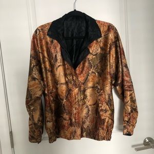 Vintage silk bomber